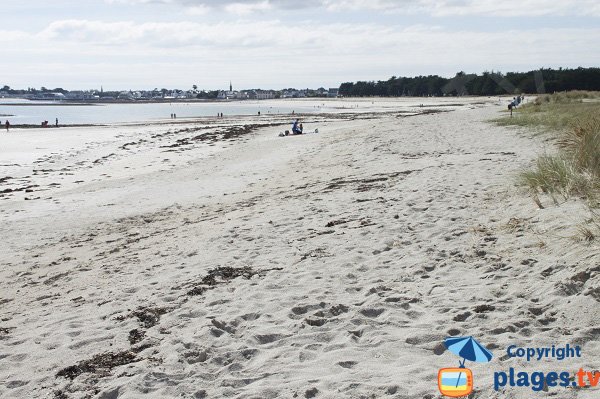 Photo de la plage du Sillon sur l'ile Tudy