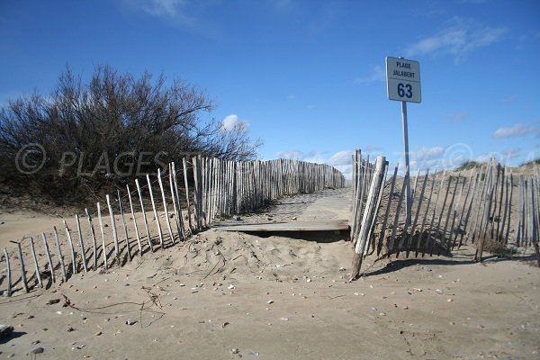 Sentier de la plage de Jalabert