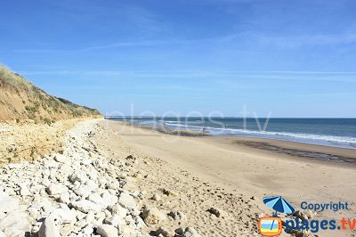 Beach in Jard sur Mer in France