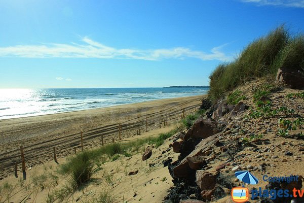 Plage sauvage à St Gilles Croix de Vie