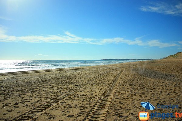 Plage du Jaunay vue vers le nord