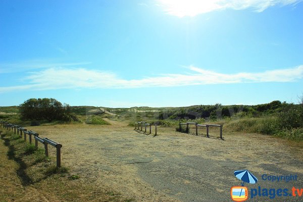 Parking à vélo de la plage du Jaunay