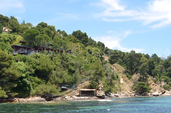 Creek nearly Jean Blanc beach in Lavandou