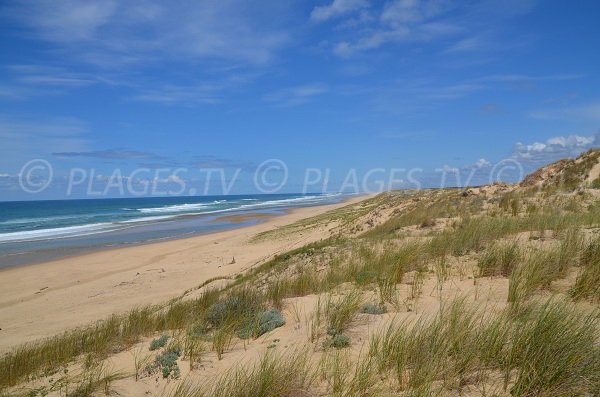 Plage de la Jenny en direction de Le Porge