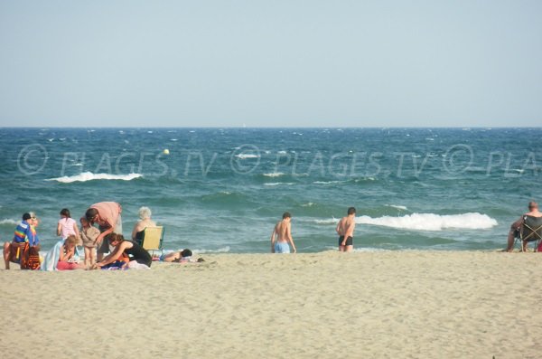 Photo de la plage de la Jetée au Canet en Roussillon 66