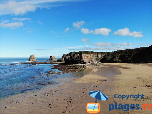 Plage naturiste à Hendaye