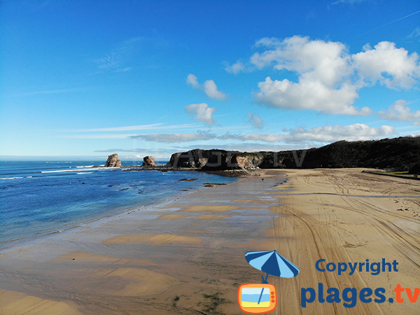 Photo de la plage des 2 Jumeaux à Hendaye