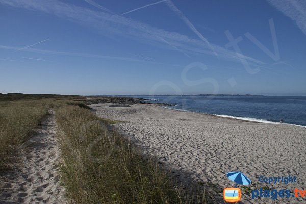 Kaolins beach in Ploemeur - France