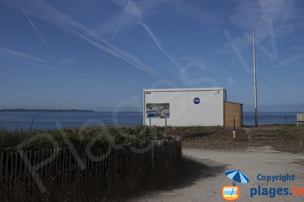 Ligeguard station of Kaolins beach - Ploemeur