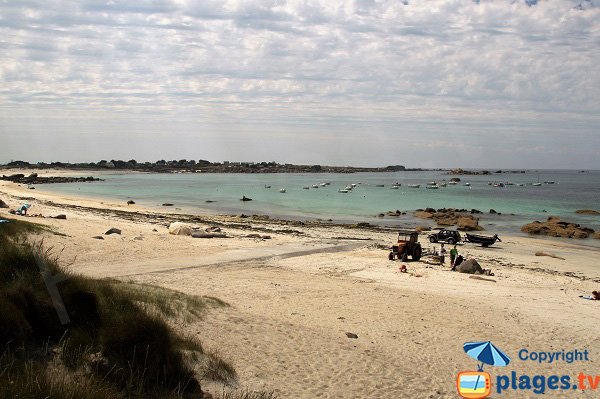 Partie Ouest de la plage de Karreg Hir à Kerlouan