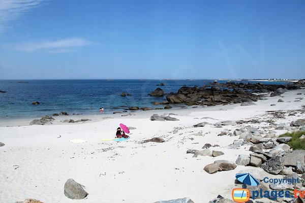 Foto della spiaggia di Karreg Hir a Kerlouan - Bretagna