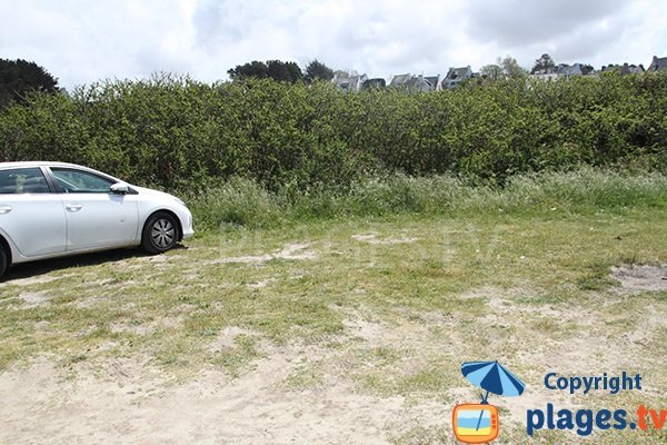 Parking de la plage de Ker ar Guevel à Landéda