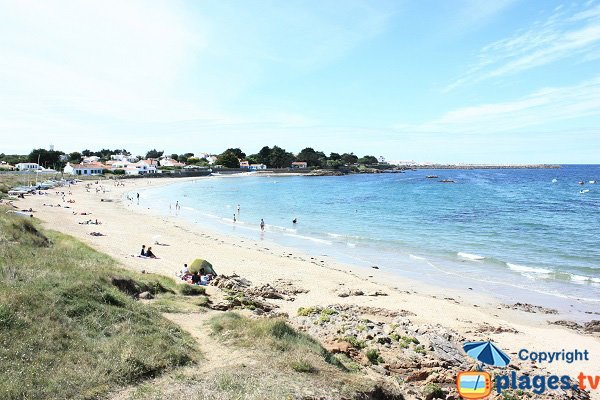 Ker Chalon beach in Ile d'Yeu in France