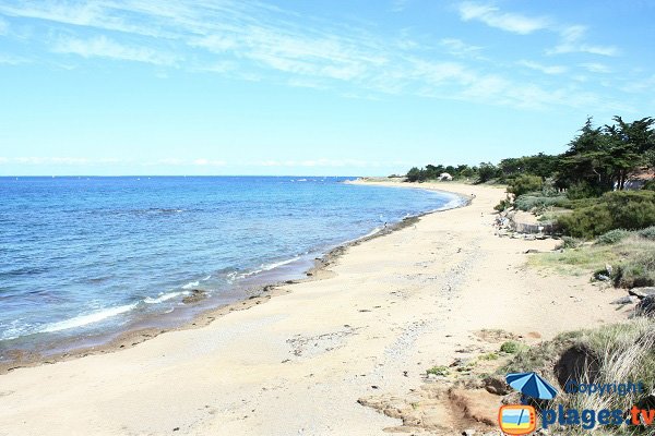 Plage de Ker Chalon du côté de la pointe de Gilberge