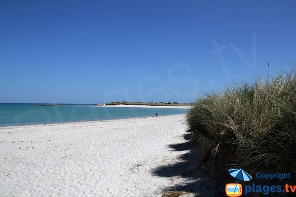 Photo de la plage naturiste de Ker Emma à Treflez - Bretagne