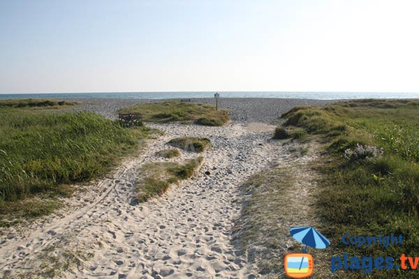 Chemin d'accès à la plage de Kerbinigou - Tréogat