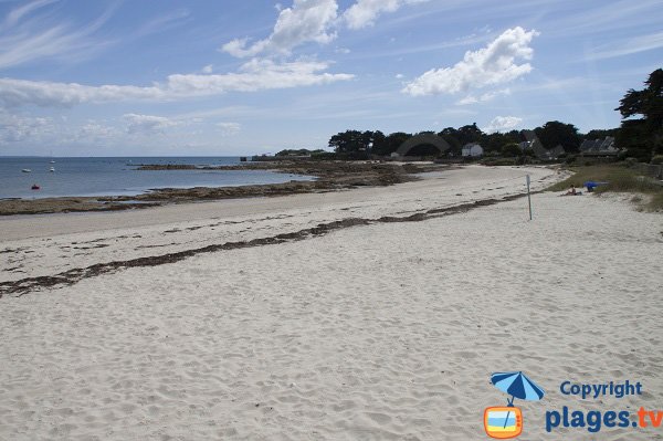 Photo de la plage de Kerbourgnec à St Pierre Quiberon