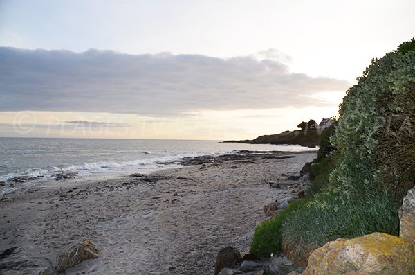 Photo de la plage de Kercambre en direction du nord