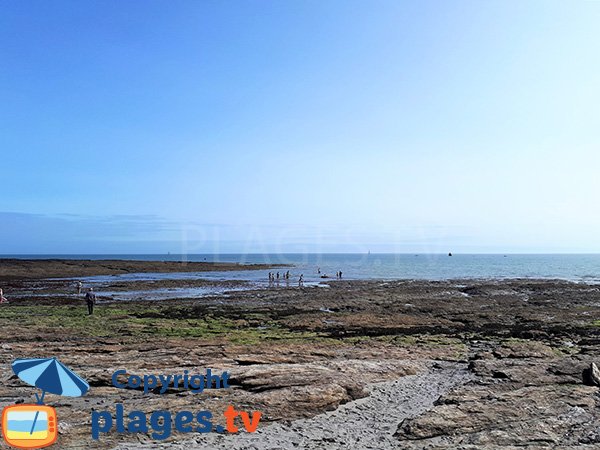 Plage de Kercambre à marée basse - St Gildas de Rhuys