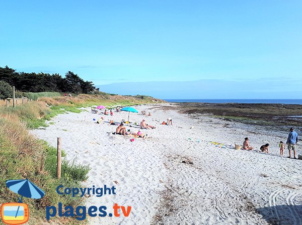 Photo de la plage de Kercambre à St Gildas de Rhuys