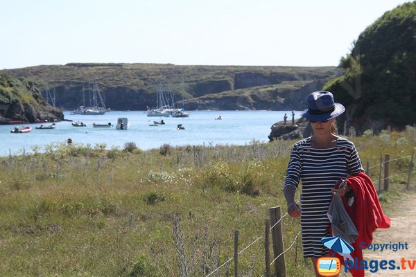 Balade autour de la plage de Kerel à Belle Ile en Mer