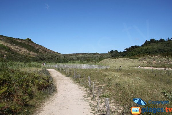 Sentiers autour de la plage de Kerel