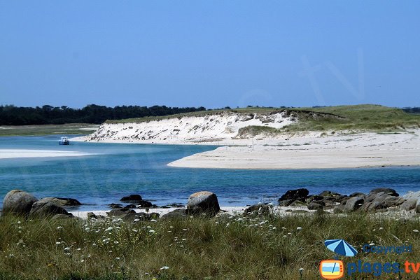 Plage de Keremma vue de l'intérieur