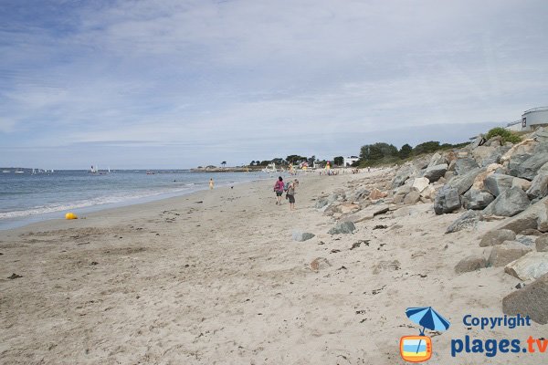 Plage de Kerguélen de l'est vers l'ouest - Larmor-Plage