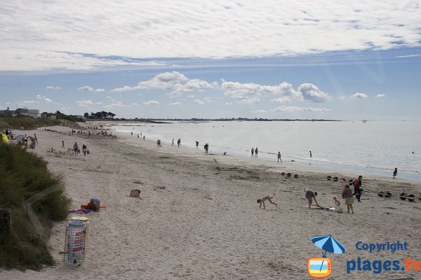 Photo de la plage de Kerguélen à Larmor-Plage - zone Les Mouettes