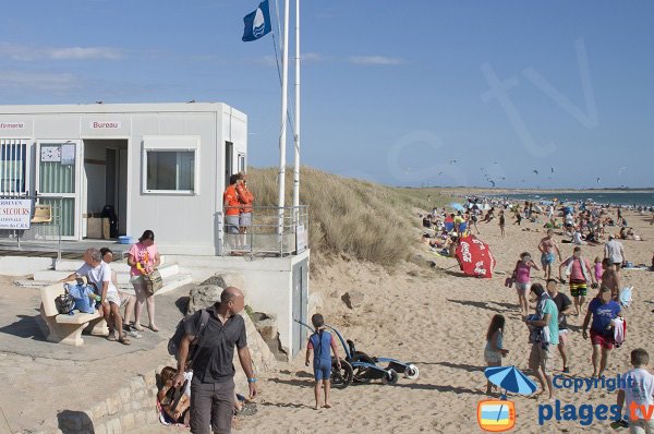 Poste de secours de la plage de Kerhillio