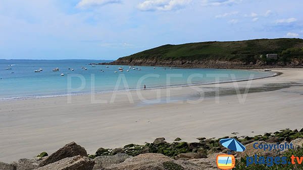 Plage abritée à Plouarzel