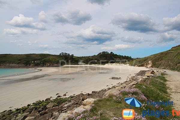 Photo de la plage de Kerhornou de Plouarzel en Bretagne