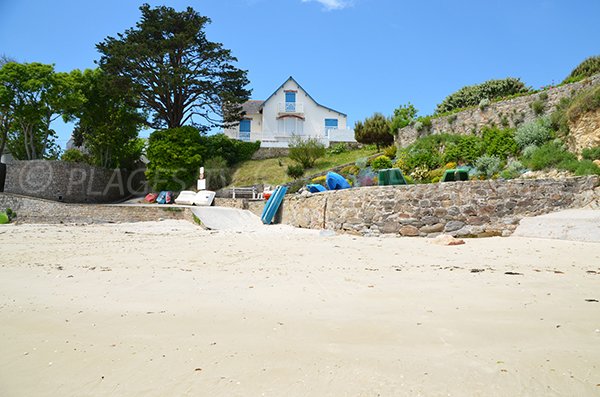 Houses on Kerhostin beach in St Pierre de Quiberon