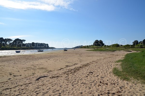 Kerlavos beach in Trégastel in Brittany in France