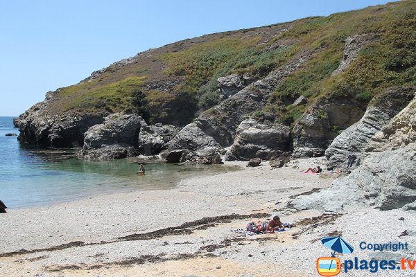 Family beach in Belle Ile - Kerlédan