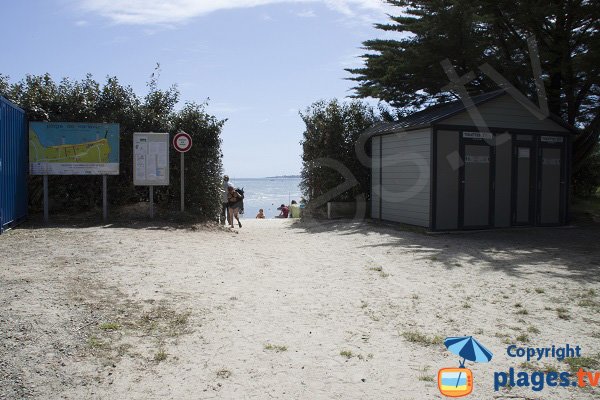 Accès à la plage de Kerleven - Forêt Fouesnant