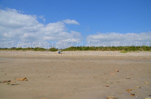 Arrière plan de la plage de Kerloc'h à Camaret