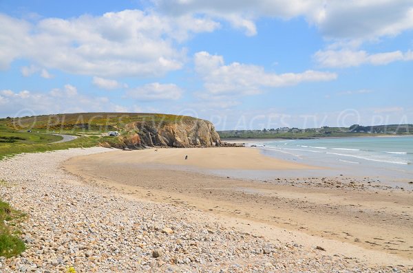 Kerloc'h beach in Camaret sur Mer in France