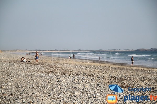 Plage pour le surf à Tréguennec - Bretagne