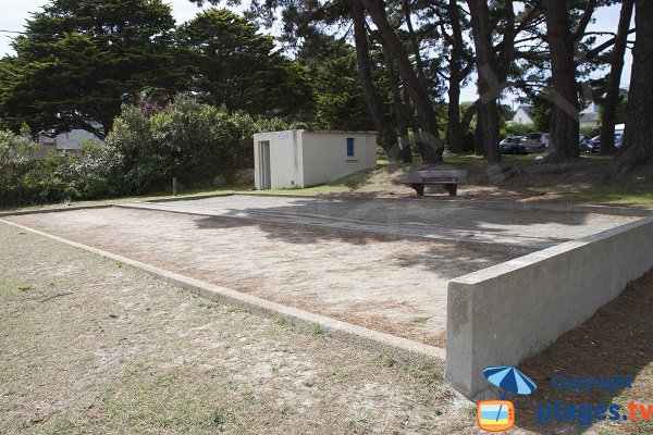 Pétanque sur la plage de Kermahé - Quiberon