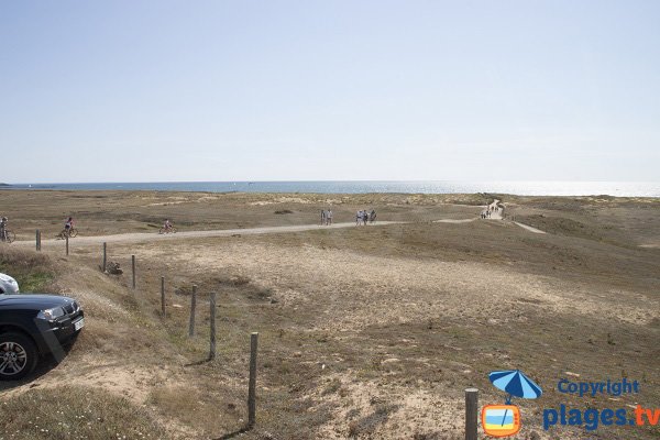 Environnement de la plage de naturiste d'Erdeven