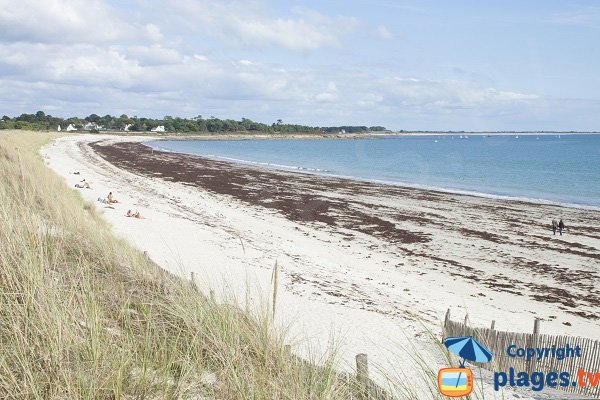 Photo de la plage de Kermor à Combrit Sainte Marine