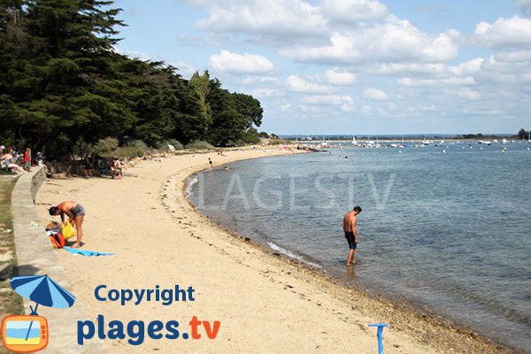 Photo de la plage de Kerolan sur l'ile d'Arz