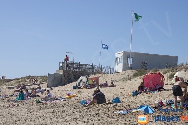 Lifeguard station of Kerouriec in Erdeven