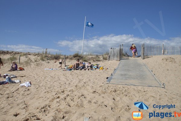 Access to Kerouriec beach in Erdeven