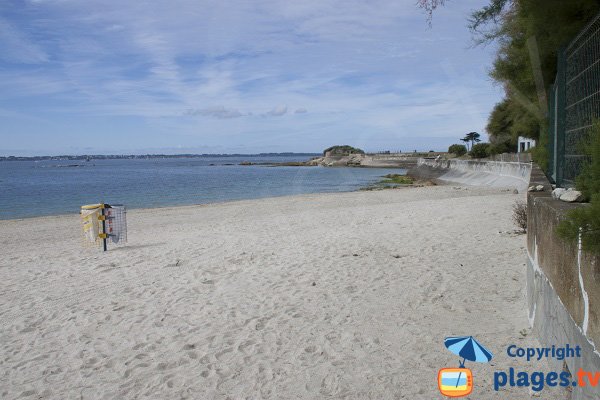 Beach of Kerpape in Larmor-Plage in France