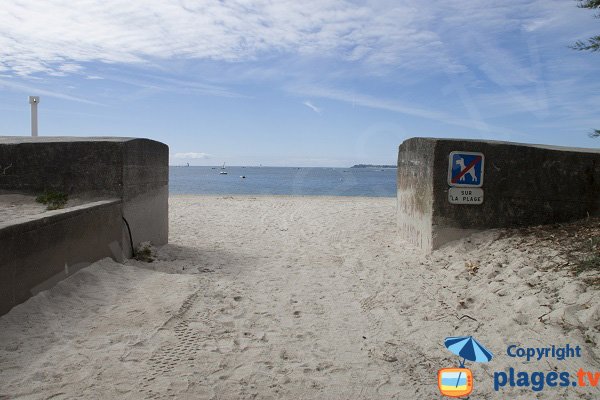 Accès à la plage de Kerpape - Larmor-Plage