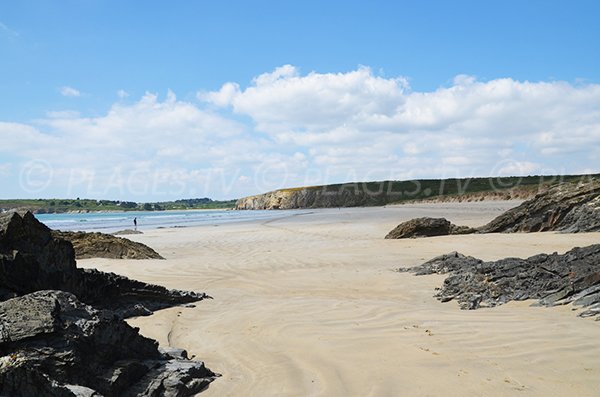 Kersiguénou beach in Crozon - France