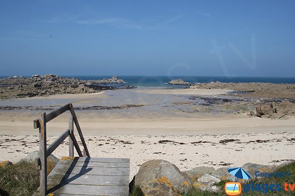 Accès à la plage de Kervaliou - Cléder