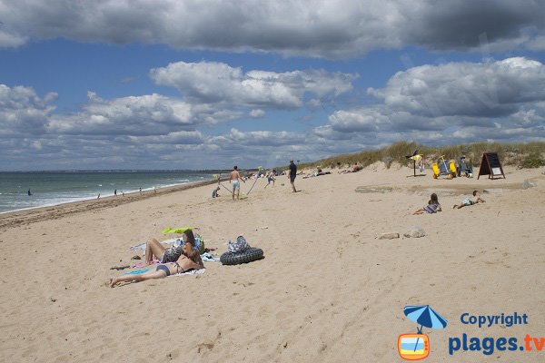 Kervégant beach in Plouhinec in France